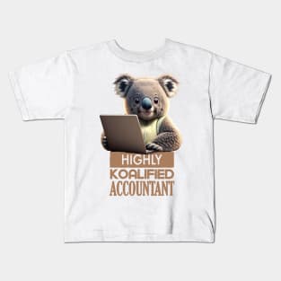 Just a Highly Koalified Accountant Koala 2 Kids T-Shirt